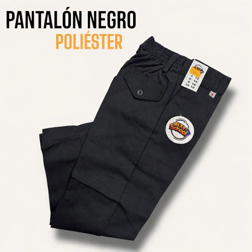 Pantalon Negro Poliester
